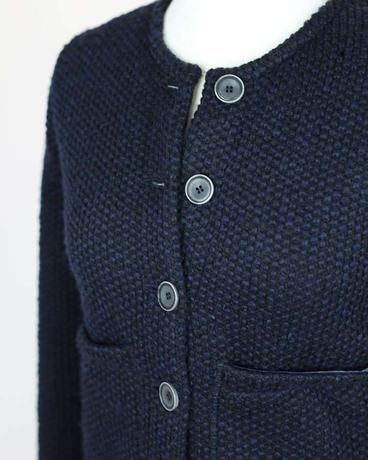 Strickjacke, Wollmischung, blau_03