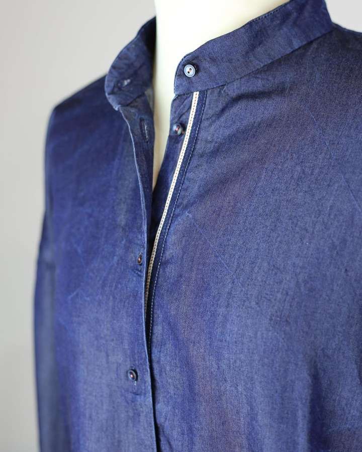 Oversizebluse in Tencel in indigo_01