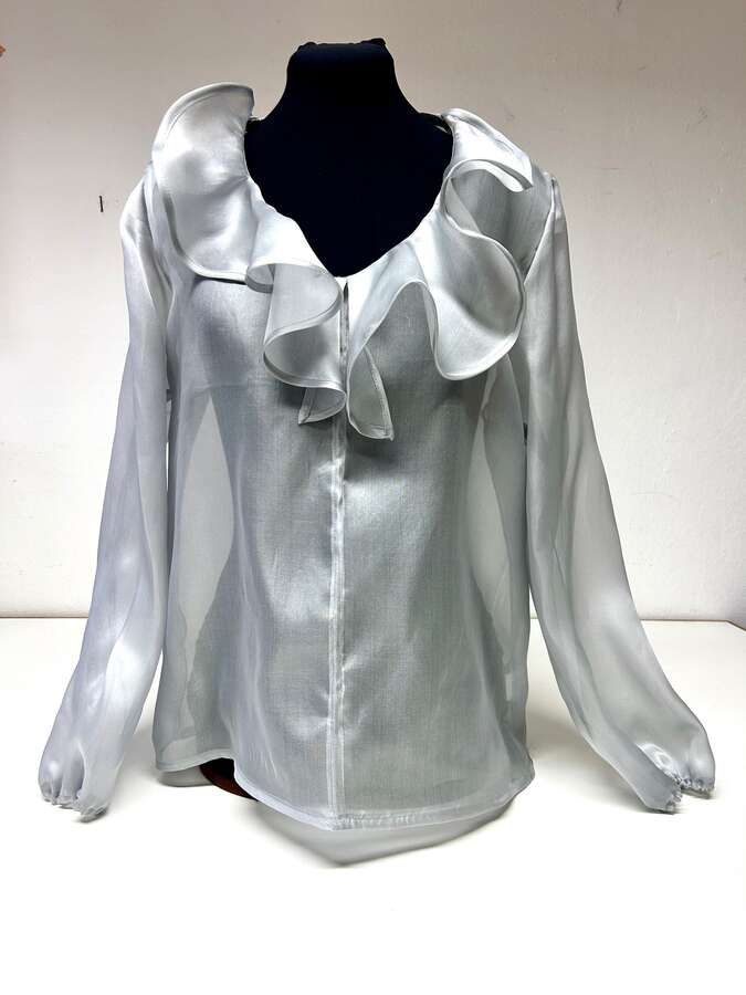 Bluse aus Seidenorganza