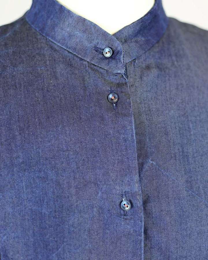 Oversizebluse in Tencel in indigo_02